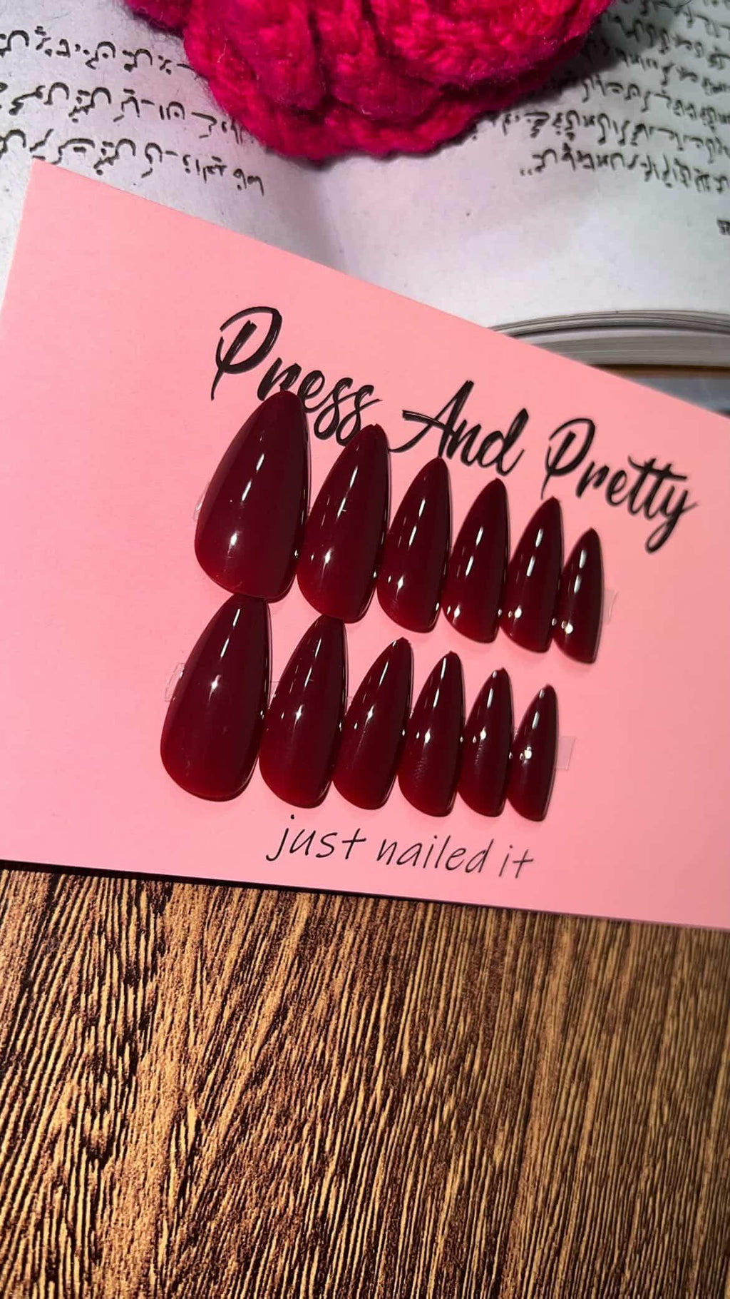 Cherry Red Nails | Long