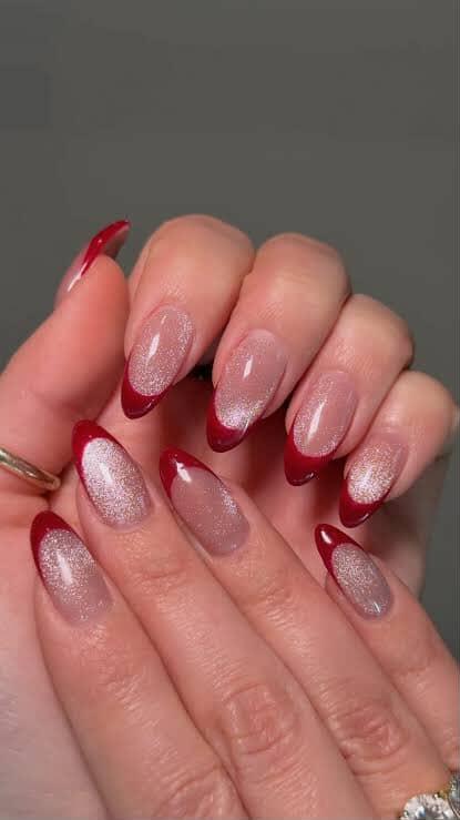 Red French Tips