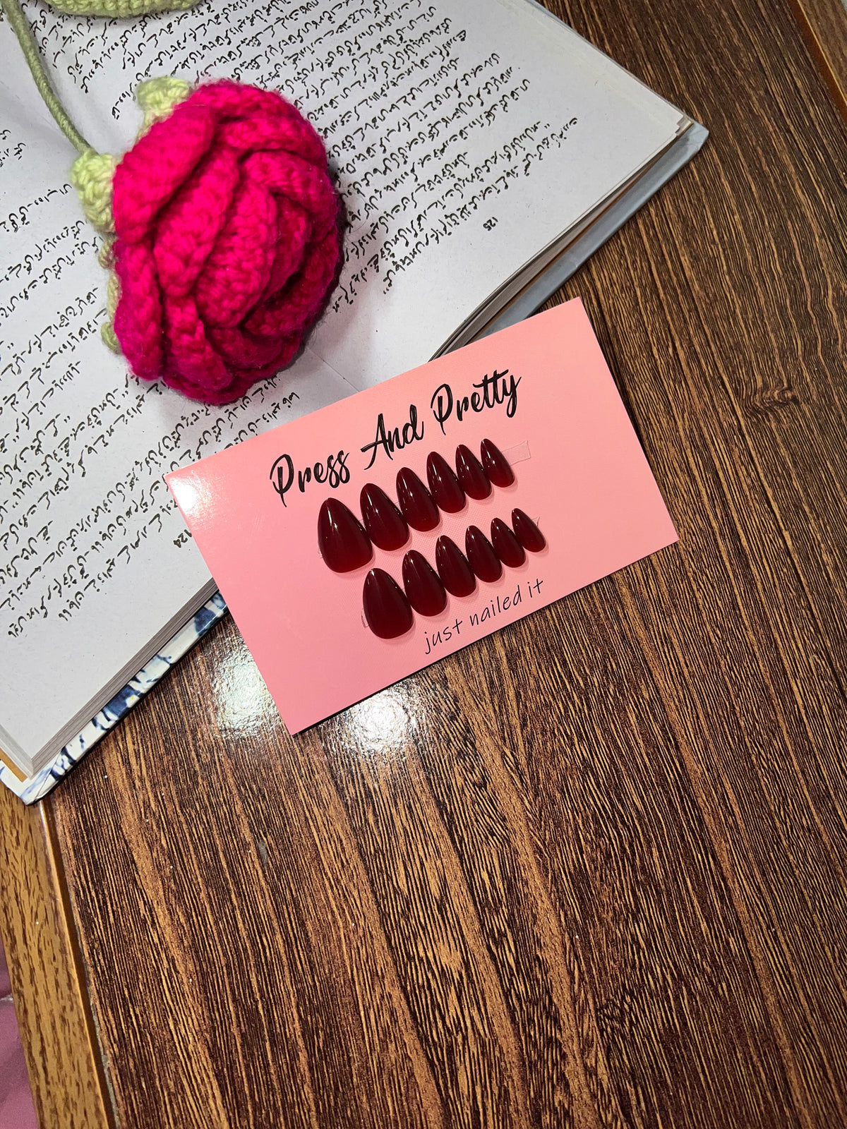 Cherry Red Nails | Short Almond
