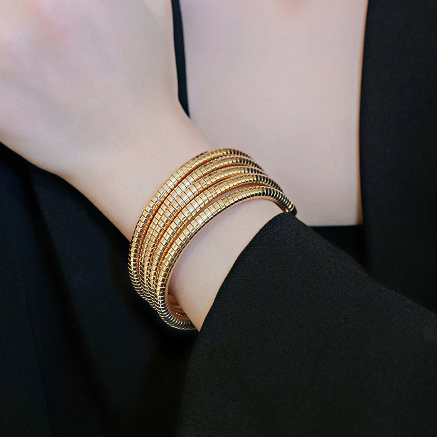 Gold Coil Bracelet
