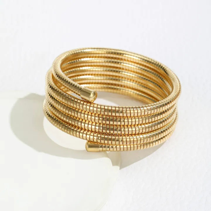 Gold Coil Bracelet