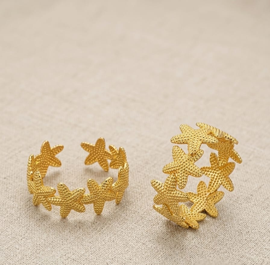 Golden Petal Cuff